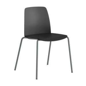 Choice stabelbar stol sort plastskall