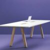 Factor møtebord 300x120 cm. rektangulær plate. - Bilde 5