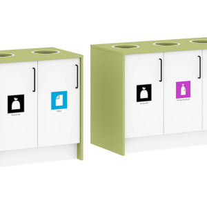 Kildesorteringssystem, 2, 3 eller 4 beholdere