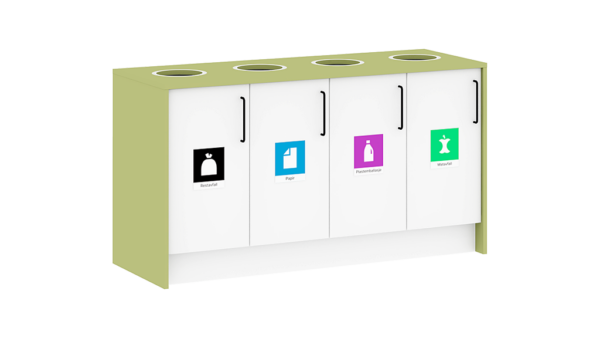 Kildesorteringssystem, 2, 3 eller 4 beholdere - Bilde 3