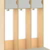 Rydd garderobe 60 cm med 2 plasser