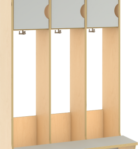 Rydd garderobe 60 cm med 2 plasser